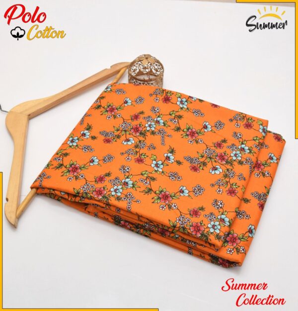 Summer 2025 Floral Prints 2-Piece Collection – Unstitched Micro Polo Cotton