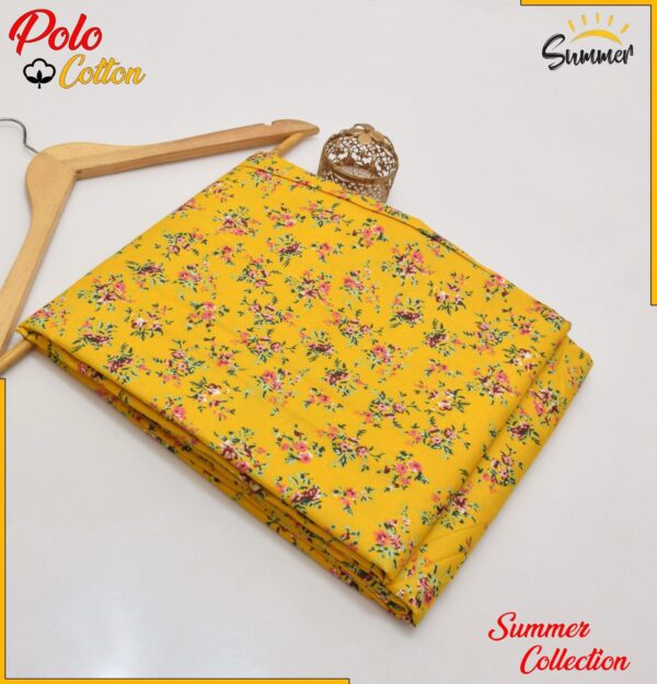 Summer 2025 Floral Prints 2-Piece Collection – Unstitched Micro Polo Cotton