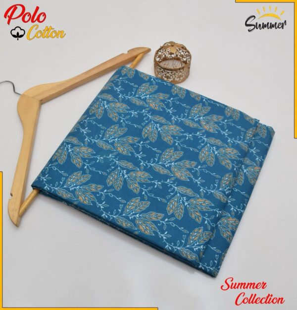 Summer 2025 Floral Prints 2-Piece Collection – Unstitched Micro Polo Cotton
