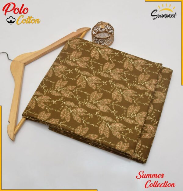 Summer 2025 Floral Prints 2-Piece Collection – Unstitched Micro Polo Cotton